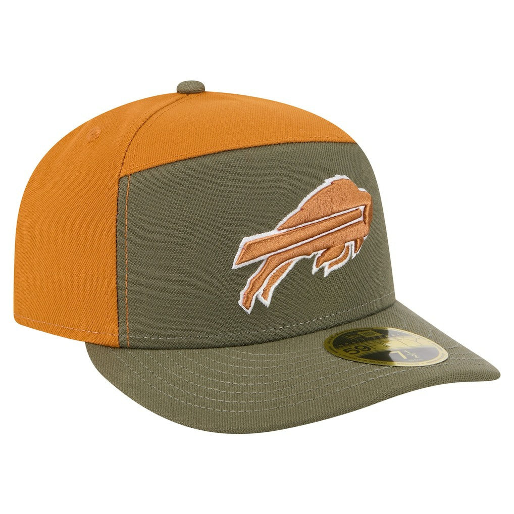 Buffalo Bills New Era Two-Tone Color Pack Split Panel 59FIFTY Fitted Hat Olive/Brown | NFL