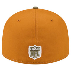 Green Bay Packers New Era Two-Tone Color Pack Split Panel 59FIFTY Fitted Hat Olive/Brown | NFL