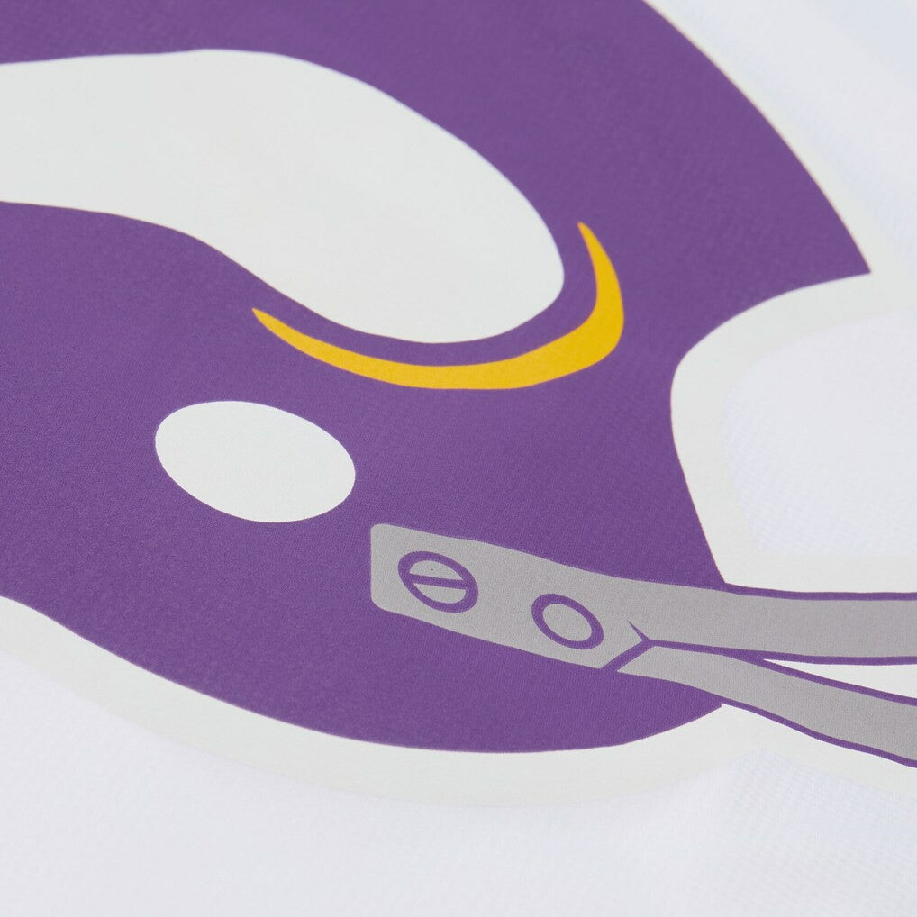 Minnesota Vikings Vintage Logo Coaches Full-Snap Hoodie Jacket White | Mitchell & Ness