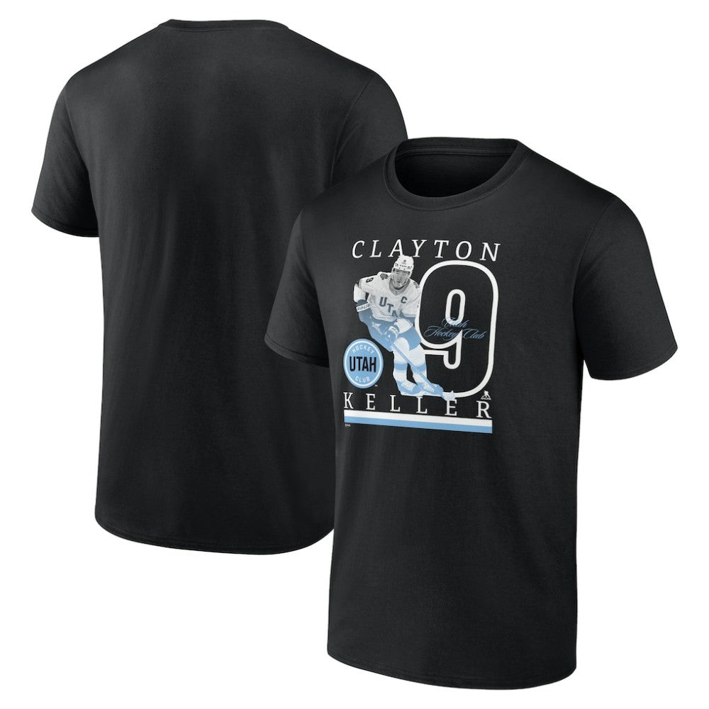Clayton Keller Utah Mammoth Fanatics Player Graphic T-Shirt - Black - NHL