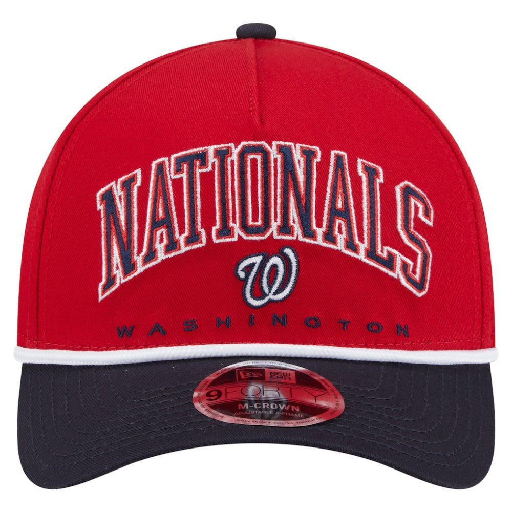 Washington Nationals New Era Arch 9FORTY A-Frame M-Crown Adjustable Hat - MLB