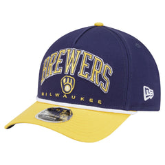 Milwaukee Brewers New Era Arch 9FORTY A-Frame M-Crown Adjustable Hat - MLB