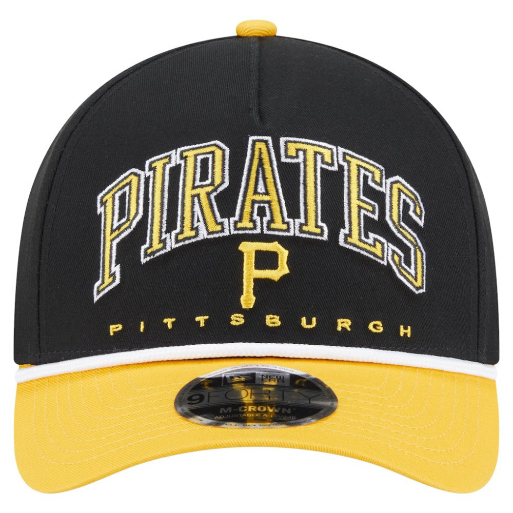 Pittsburgh Pirates New Era Arch 9FORTY A-Frame M-Crown Adjustable Hat - MLB