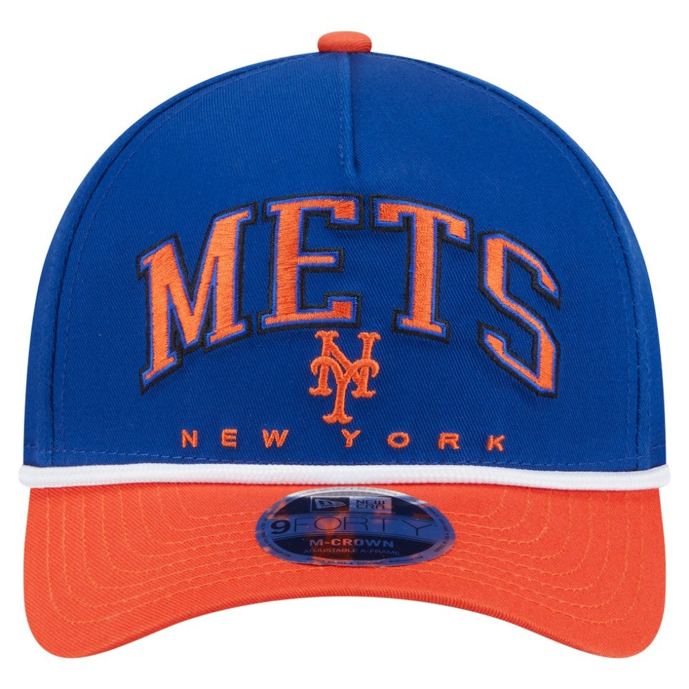 New York Mets New Era Arch 9FORTY A-Frame M-Crown Adjustable Hat - MLB