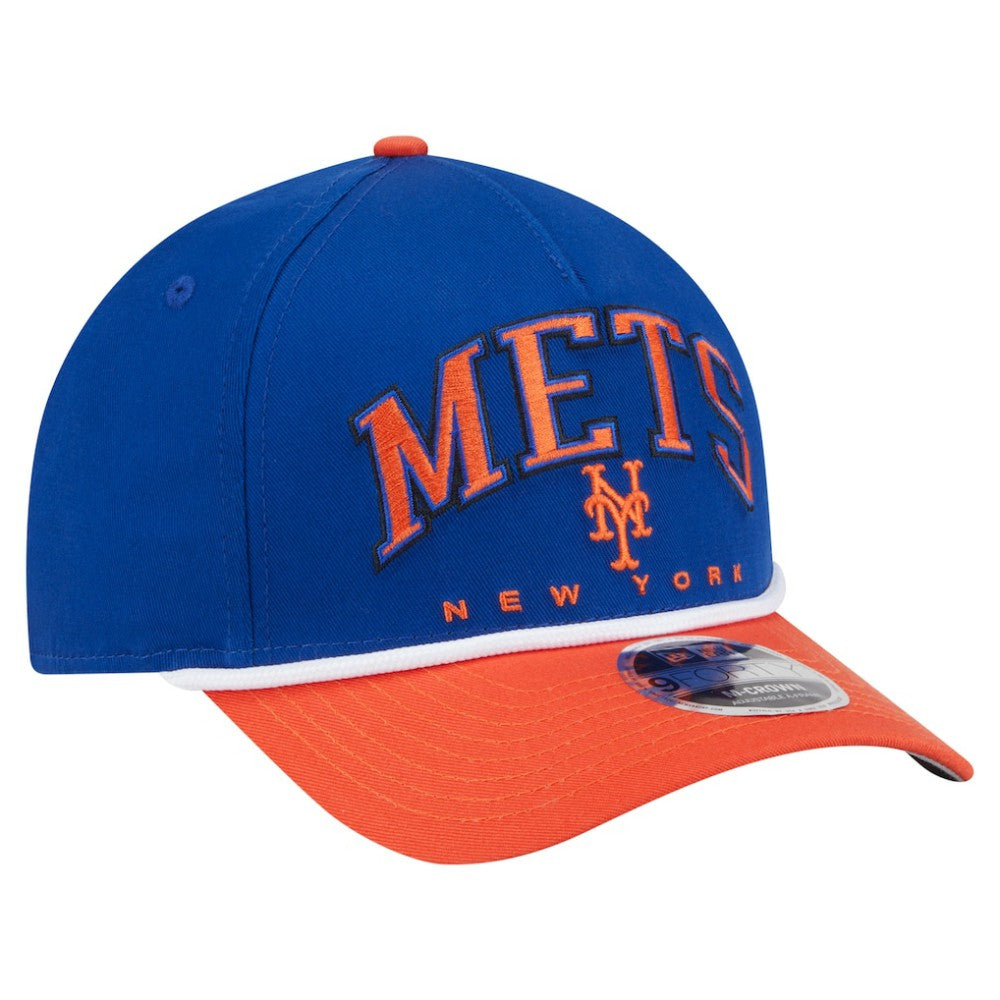 New York Mets New Era Arch 9FORTY A-Frame M-Crown Adjustable Hat - MLB