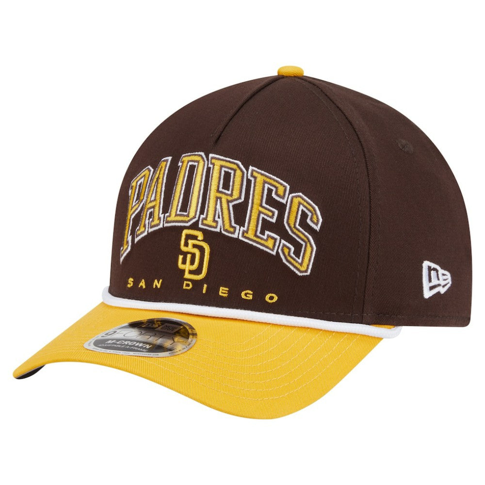 San Diego Padres New Era Arch 9FORTY A-Frame M-Crown Adjustable Hat - MLB
