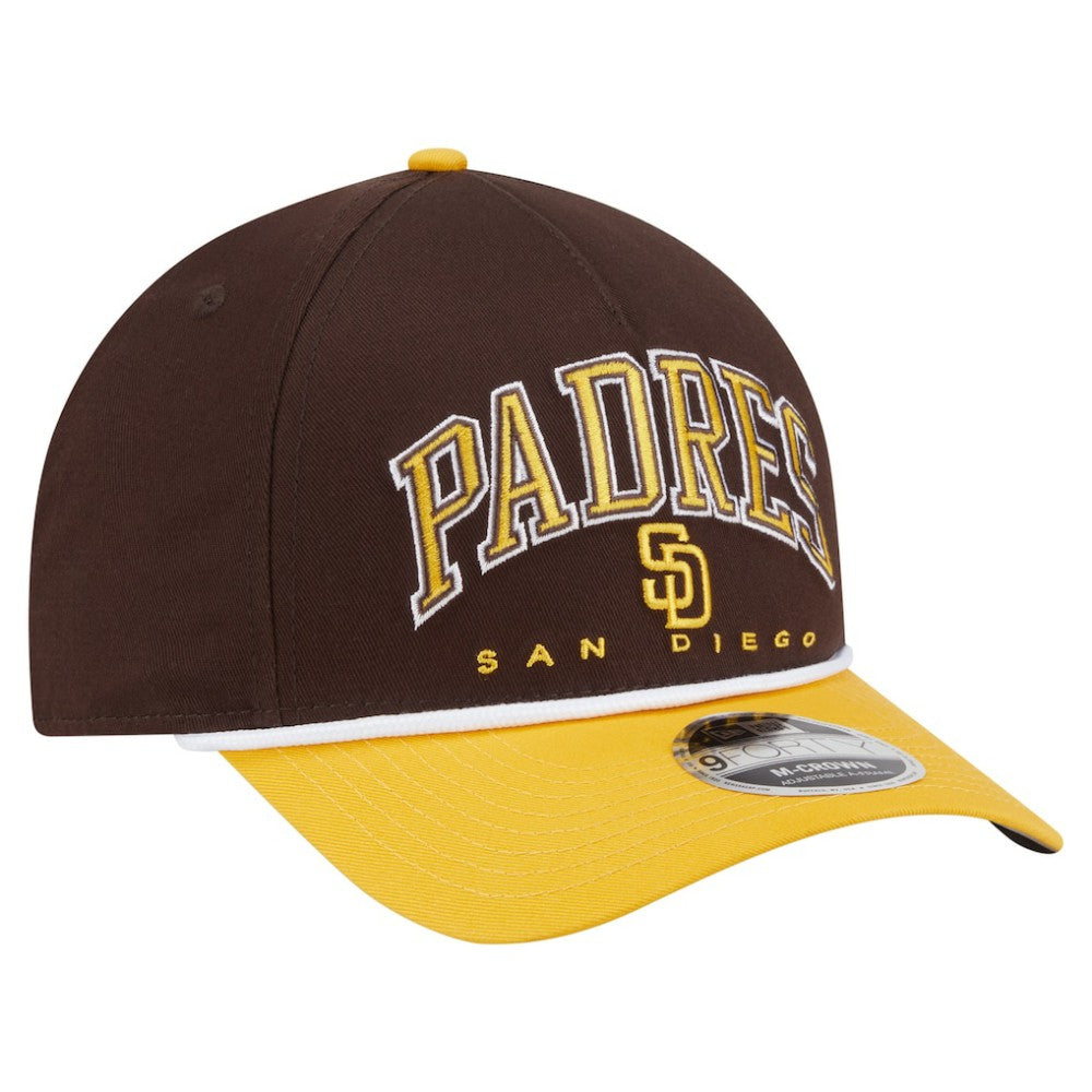 San Diego Padres New Era Arch 9FORTY A-Frame M-Crown Adjustable Hat - MLB