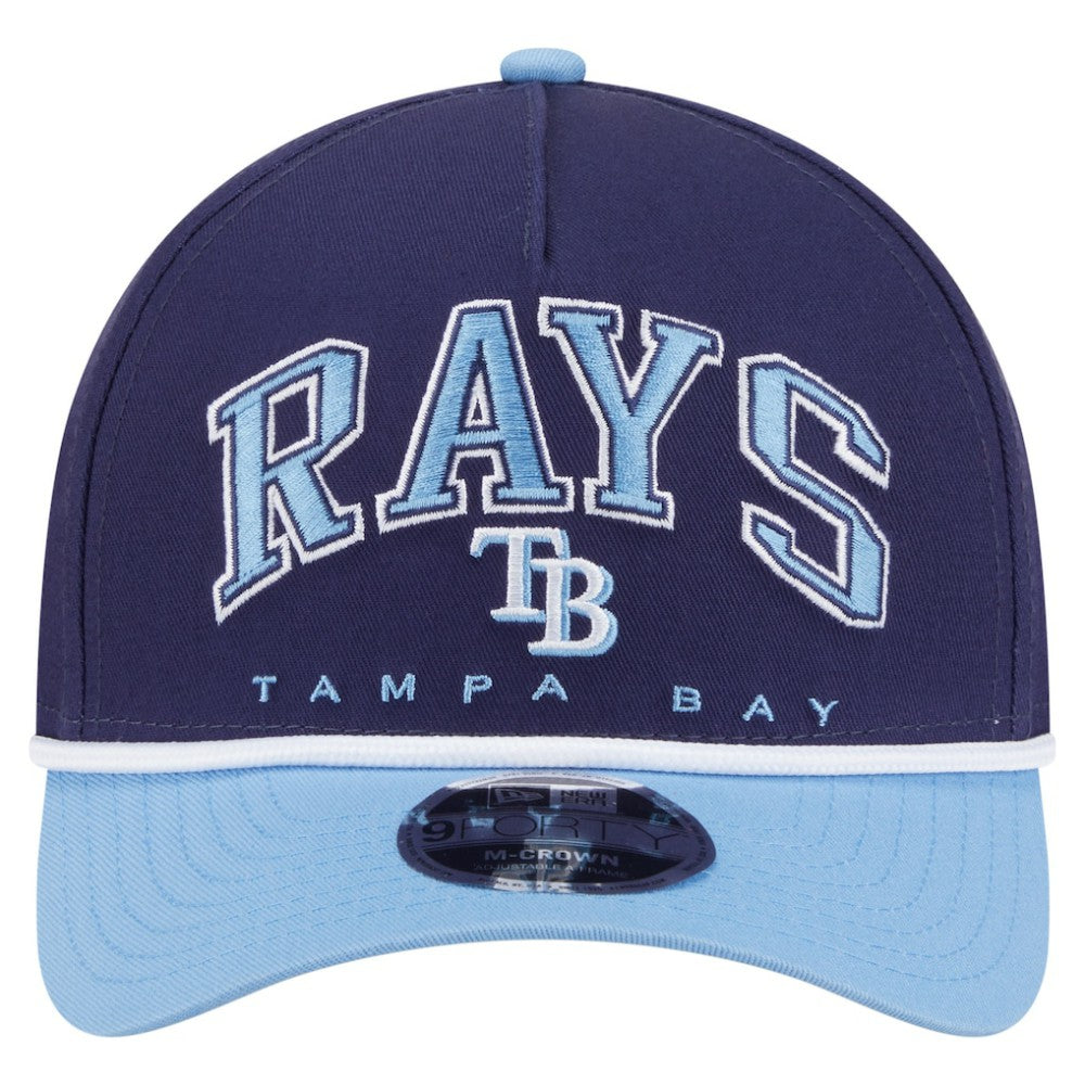 Tampa Bay Rays New Era Arch 9FORTY A-Frame M-Crown Adjustable Hat - MLB