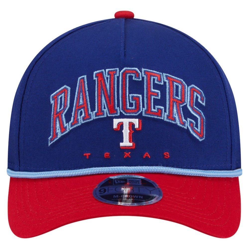 Texas Rangers New Era Arch 9FORTY A-Frame M-Crown Adjustable Hat - MLB