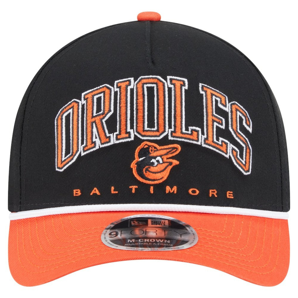 Baltimore Orioles New Era Arch 9FORTY A-Frame M-Crown Adjustable Hat - MLB