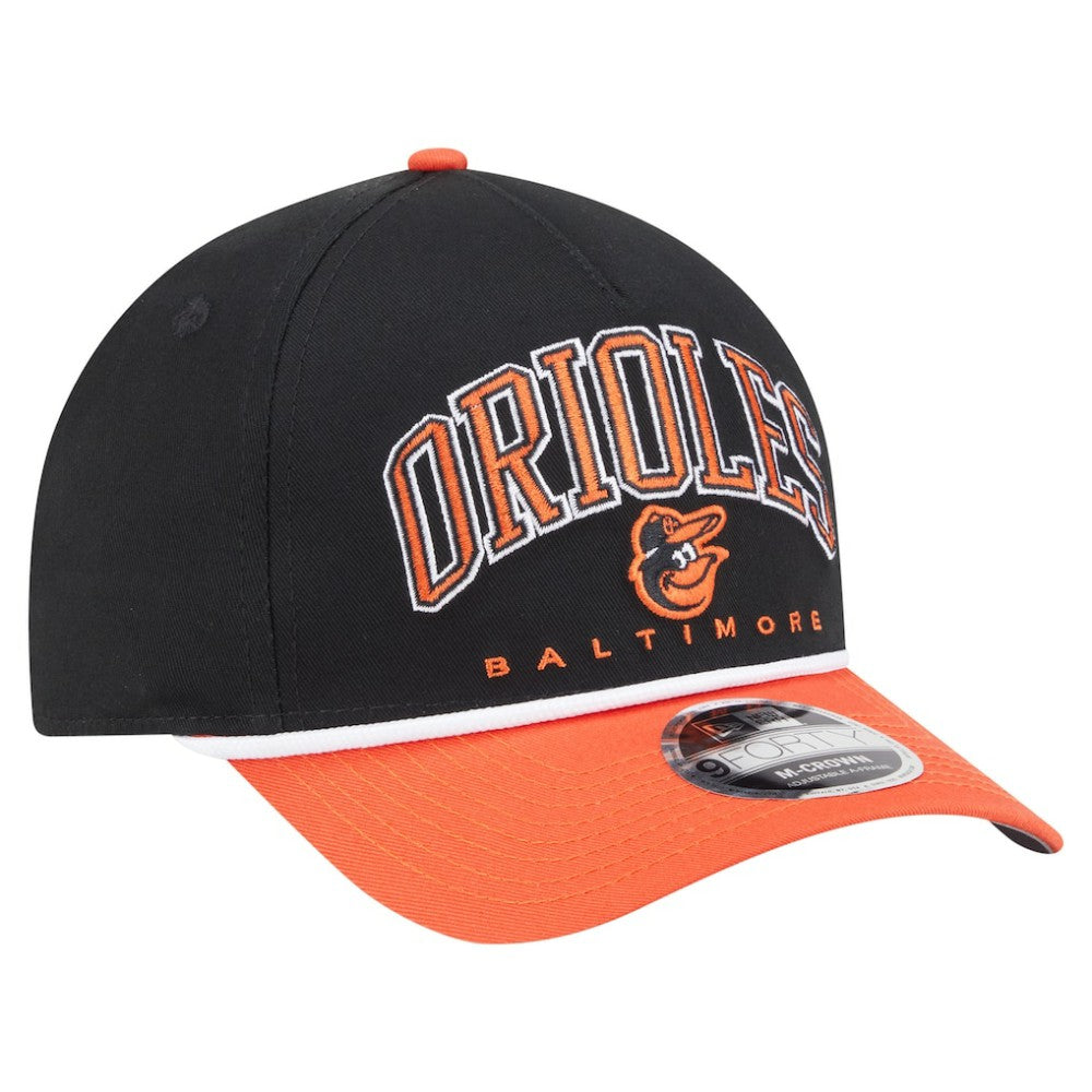 Baltimore Orioles New Era Arch 9FORTY A-Frame M-Crown Adjustable Hat - MLB
