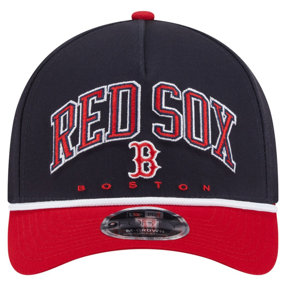 Boston Red Sox New Era Arch 9FORTY A-Frame M-Crown Adjustable Hat - MLB