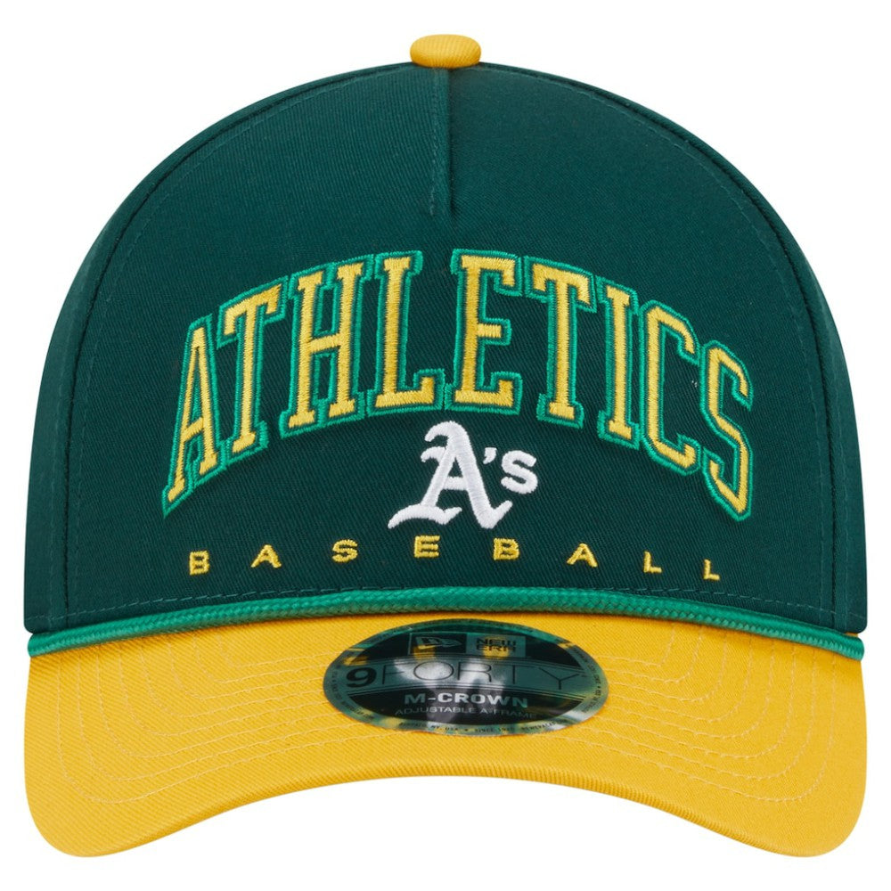 Athletics New Era Arch 9FORTY A-Frame M-Crown Adjustable Hat - MLB