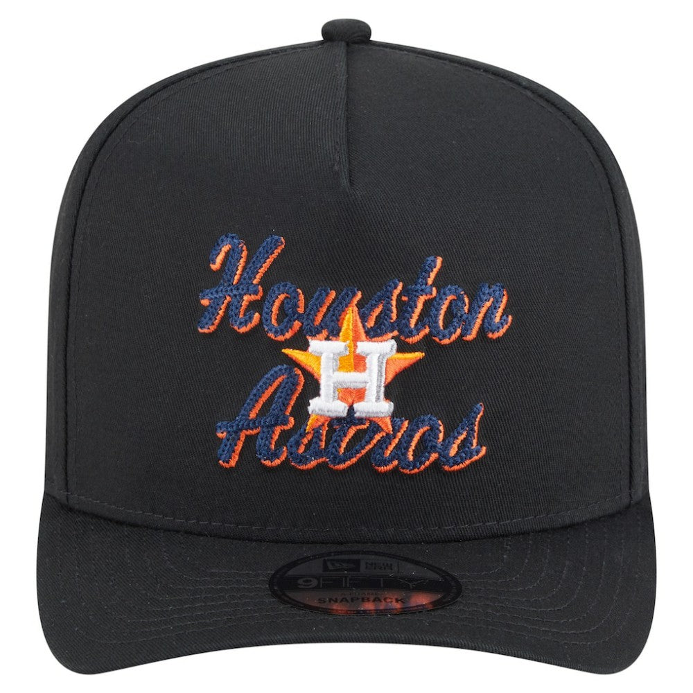 Houston Astros New Era Chainstitch 9FIFTY A-Frame Snapback Hat - MLB