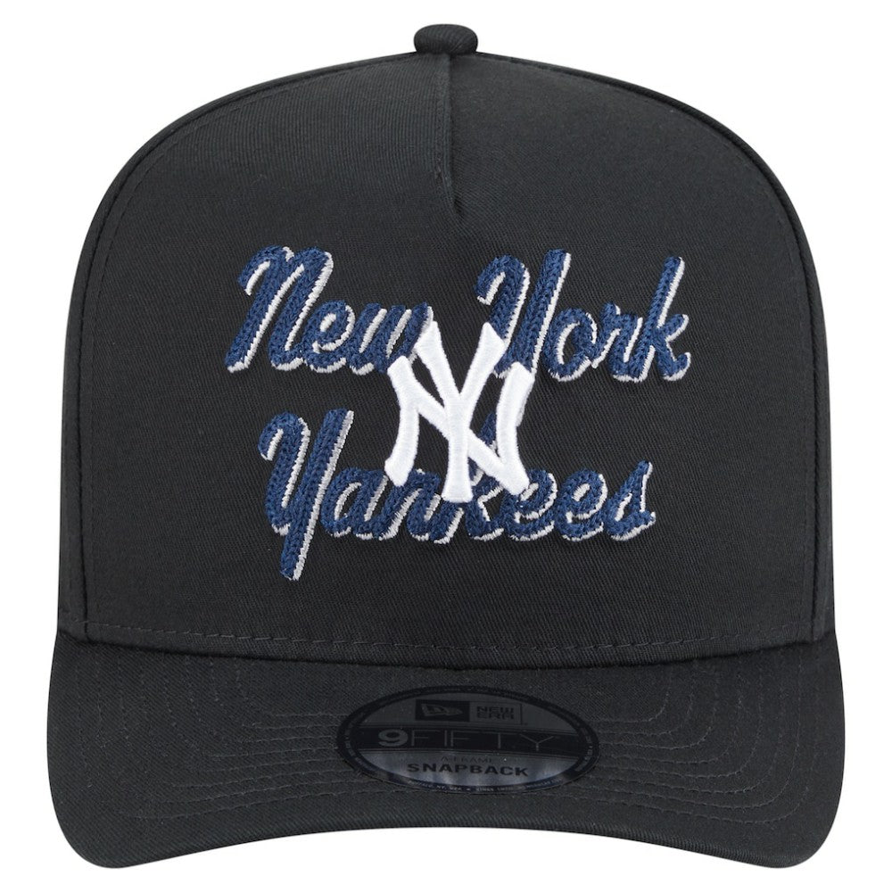 New York Yankees New Era Chainstitch 9FIFTY A-Frame Snapback Hat - MLB