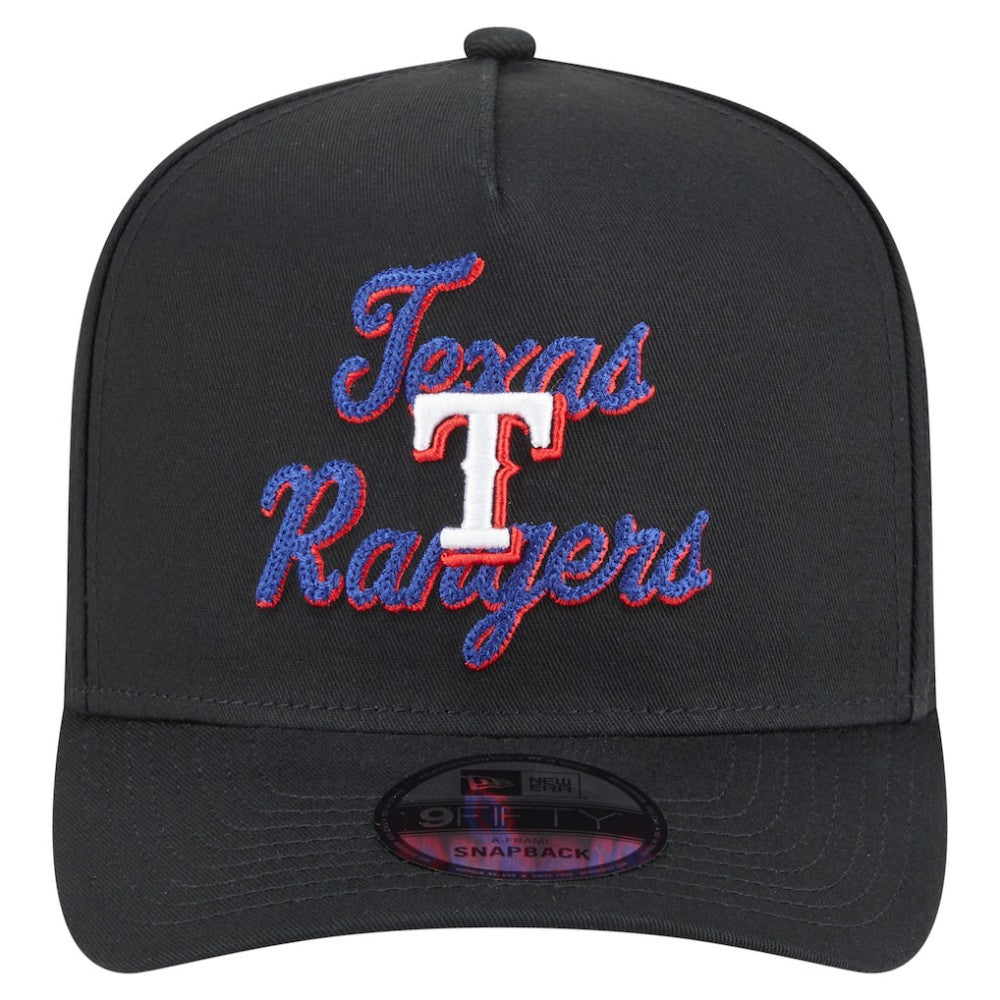 Texas Rangers New Era Chainstitch 9FIFTY A-Frame Snapback Hat - MLB
