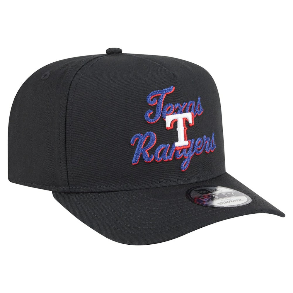 Texas Rangers New Era Chainstitch 9FIFTY A-Frame Snapback Hat - MLB