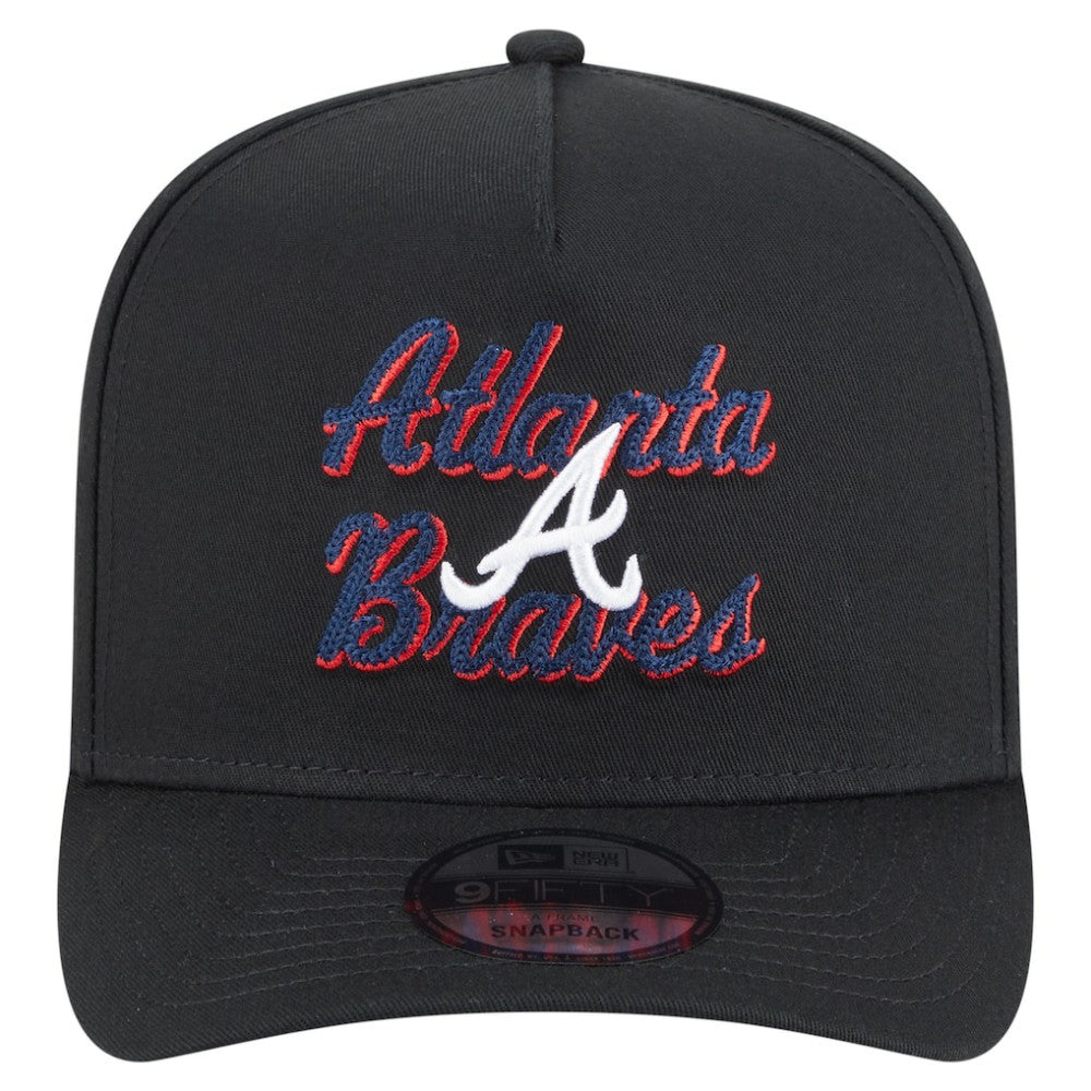 Atlanta Braves New Era Chainstitch 9FIFTY A-Frame Snapback Hat - MLB