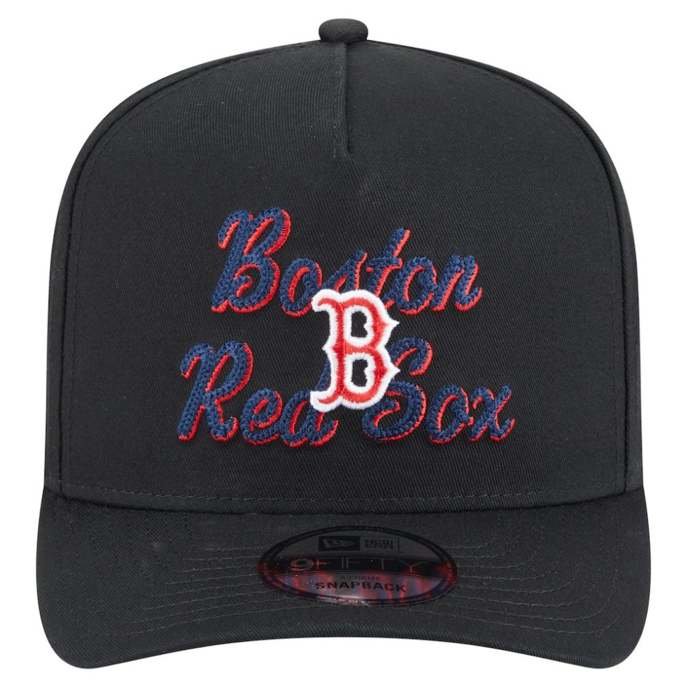 Boston Red Sox New Era Chainstitch 9FIFTY A-Frame Snapback Hat - MLB