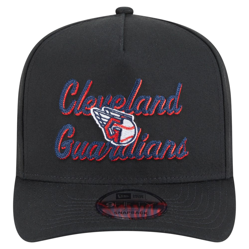 Cleveland Guardians New Era Chainstitch 9FIFTY A-Frame Snapback Hat - MLB