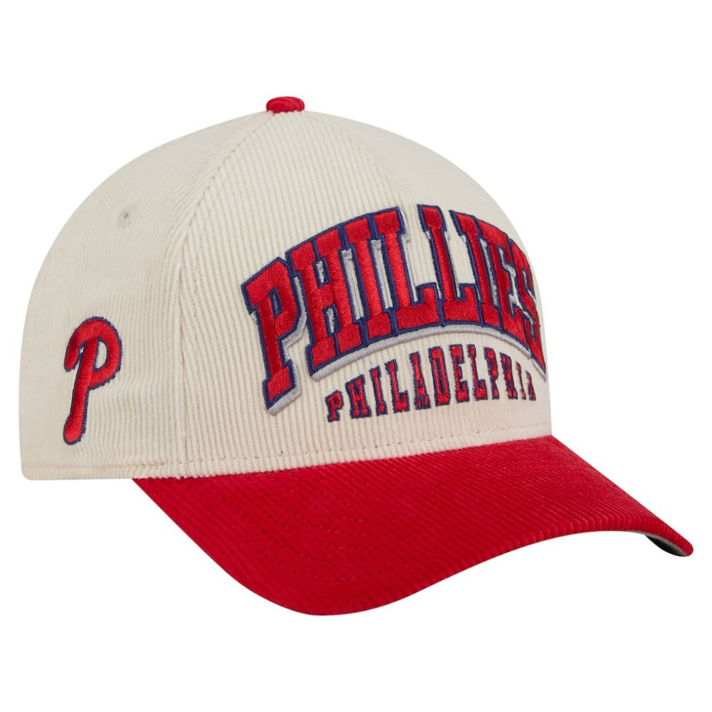 Philadelphia Phillies New Era Sided Corduroy 9FORTY A-Frame Adjustable Hat - MLB