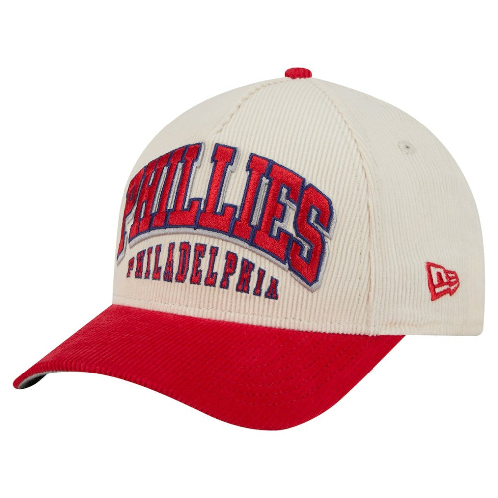 Philadelphia Phillies New Era Sided Corduroy 9FORTY A-Frame Adjustable Hat - MLB