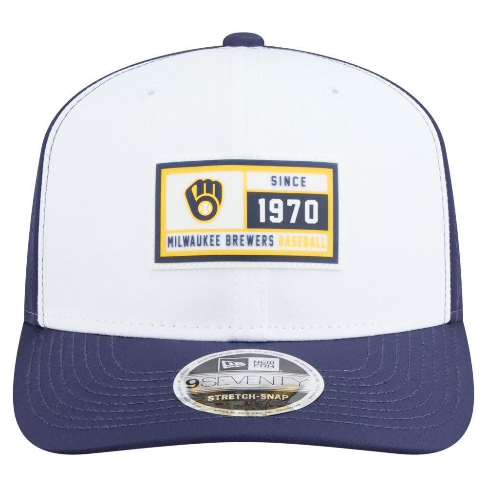 Milwaukee Brewers New Era Established Patch 9SEVENTY Adjustable Hat - MLB