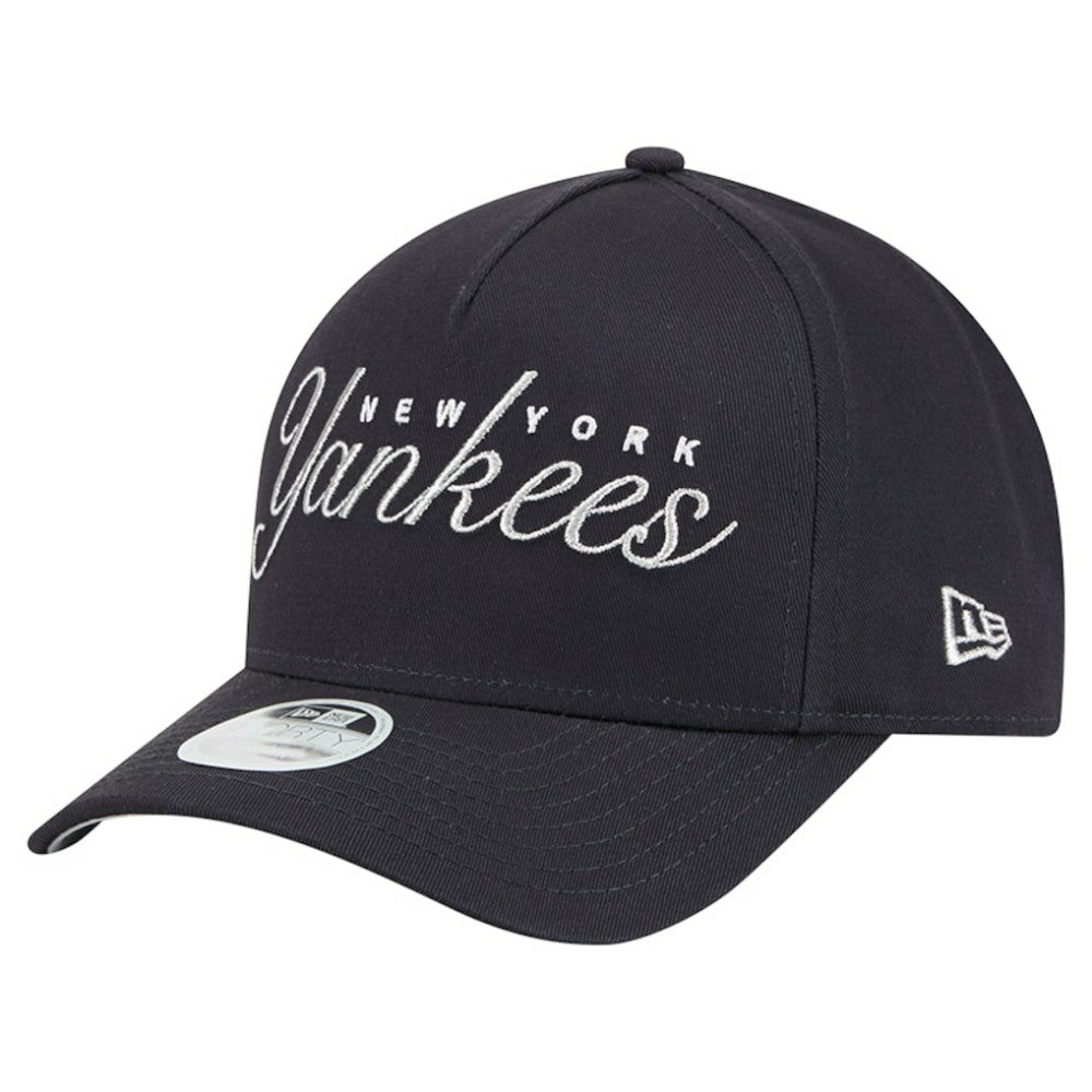 New York Yankees New Era Women's Metallic A-Frame 9FORTY Adjustable Hat - MLB
