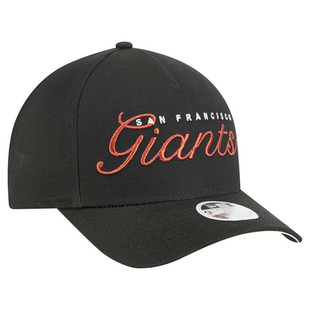 San Francisco Giants New Era Women's Metallic A-Frame 9FORTY Adjustable Hat - MLB
