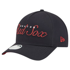 Boston Red Sox New Era Women's Metallic A-Frame 9FORTY Adjustable Hat - MLB
