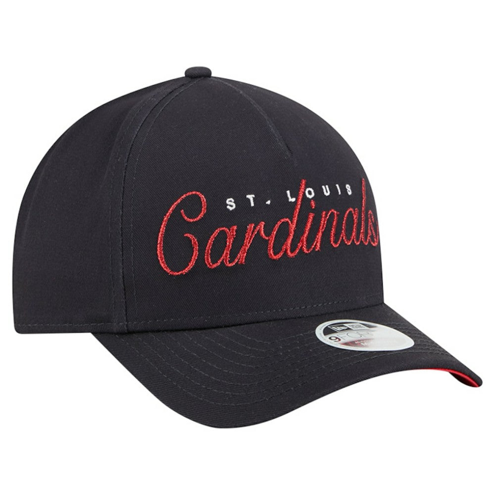 St. Louis Cardinals New Era Women's Metallic A-Frame 9FORTY Adjustable Hat - MLB