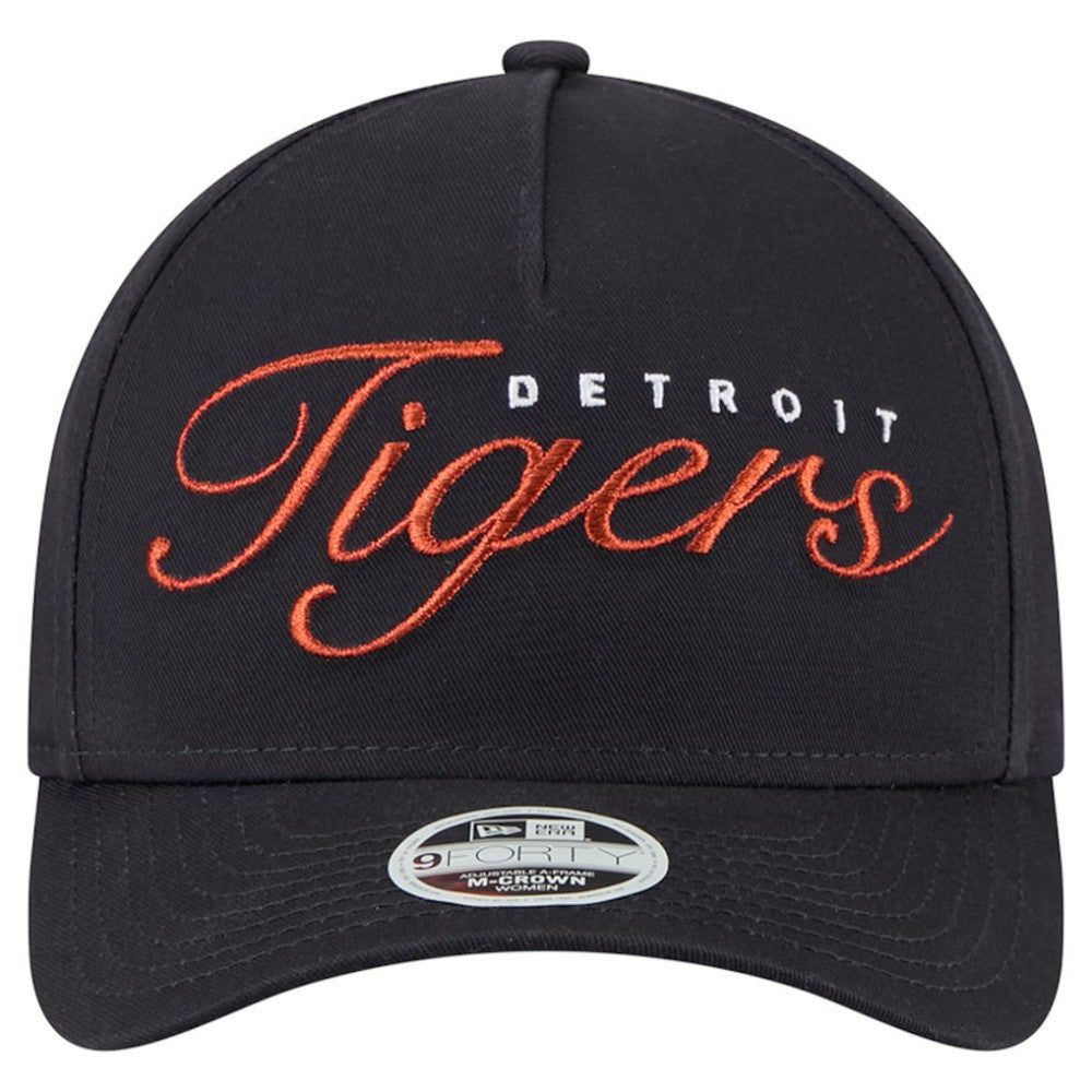 Detroit Tigers New Era Women's Metallic A-Frame 9FORTY Adjustable Hat - MLB