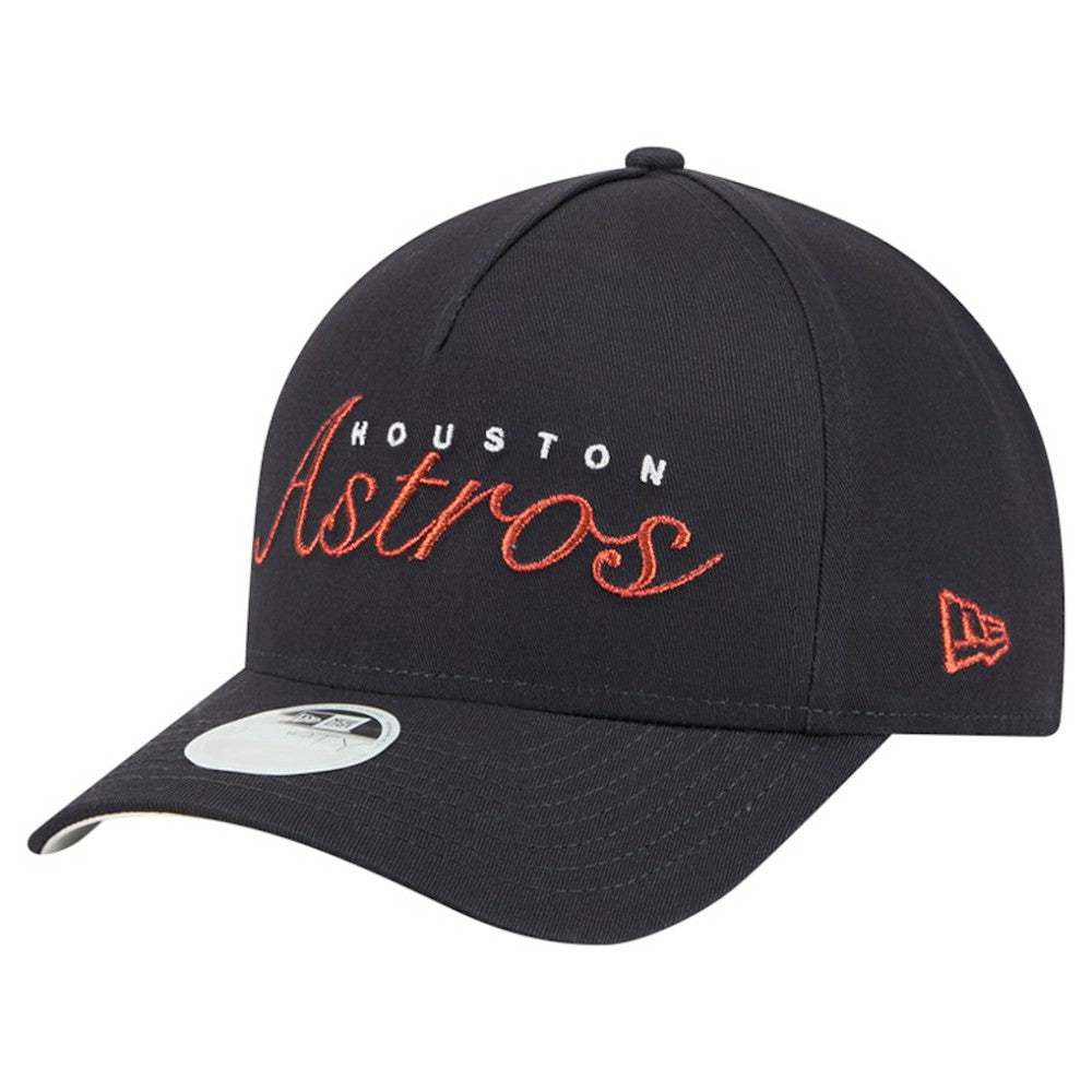 Houston Astros New Era Women's Metallic A-Frame 9FORTY Adjustable Hat - MLB