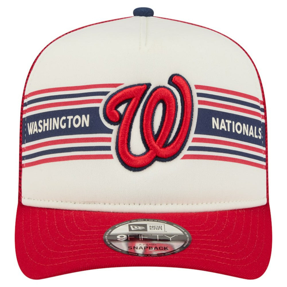 Washington Nationals New Era Banner A-Frame 9FIFTY Trucker Snapback Hat - MLB