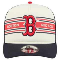 Boston Red Sox New Era Banner A-Frame 9FIFTY Trucker Snapback Hat - MLB