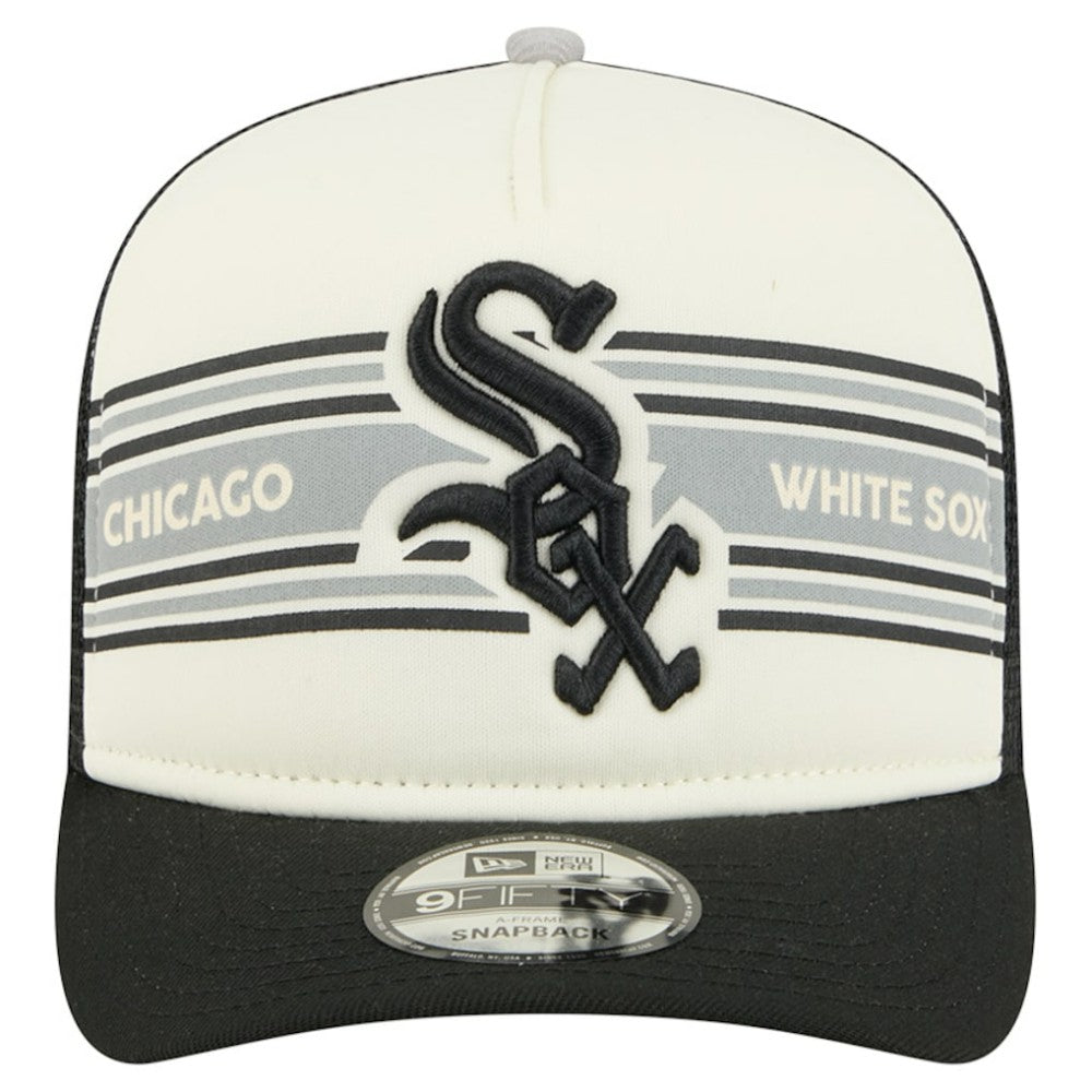 Chicago White Sox New Era Banner A-Frame 9FIFTY Trucker Snapback Hat - MLB