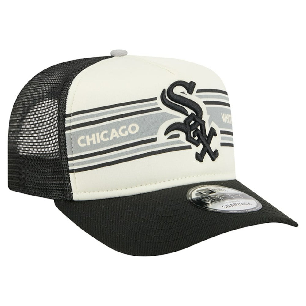 Chicago White Sox New Era Banner A-Frame 9FIFTY Trucker Snapback Hat - MLB