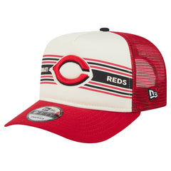 Cincinnati Reds New Era Banner A-Frame 9FIFTY Trucker Snapback Hat - MLB