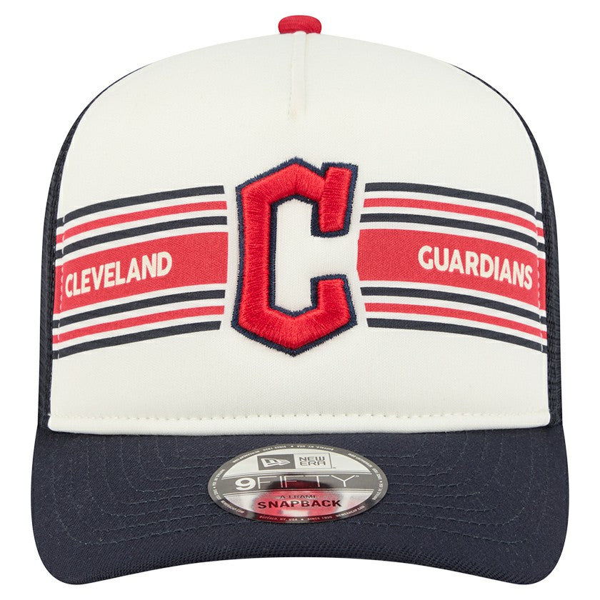 Cleveland Guardians New Era Banner A-Frame 9FIFTY Trucker Snapback Hat - MLB
