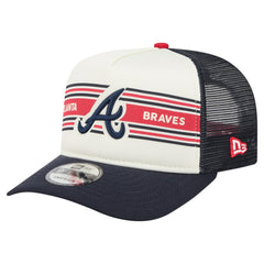 Atlanta Braves New Era Banner A-Frame 9FIFTY Trucker Snapback Hat - MLB