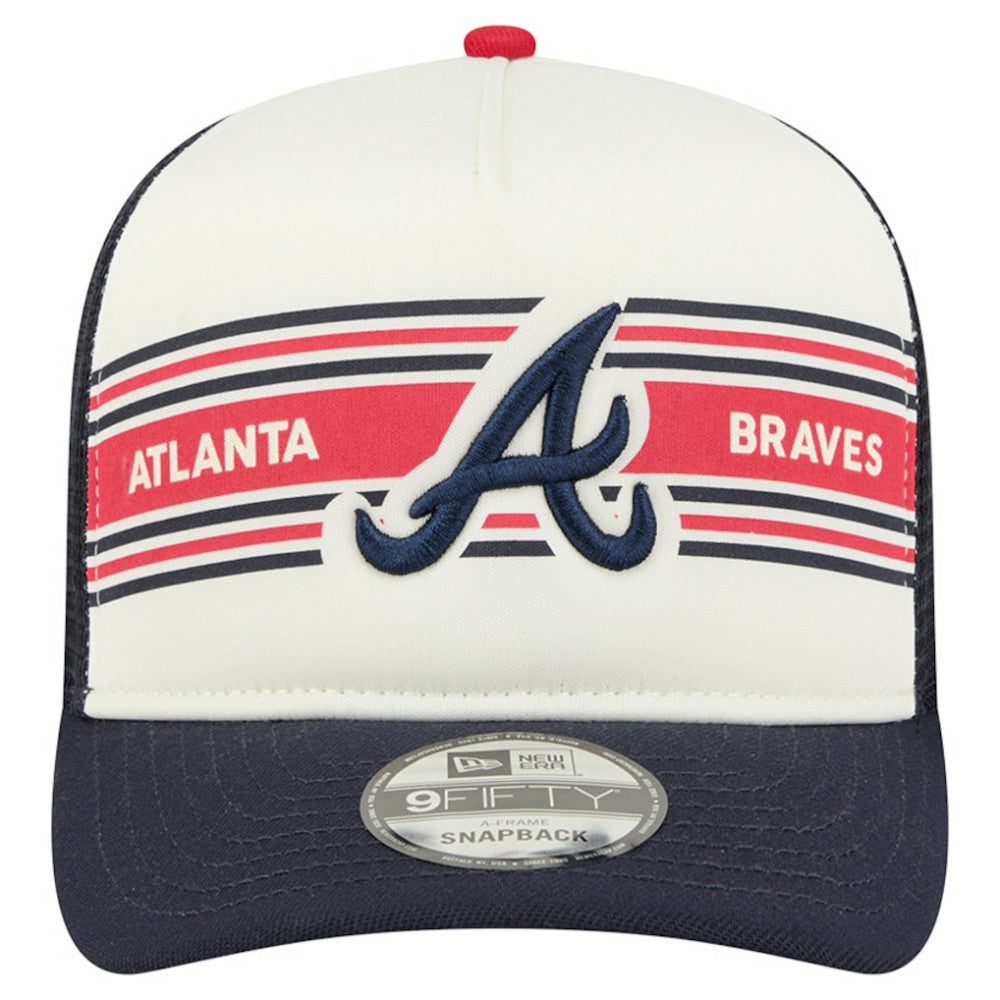 Atlanta Braves New Era Banner A-Frame 9FIFTY Trucker Snapback Hat - MLB