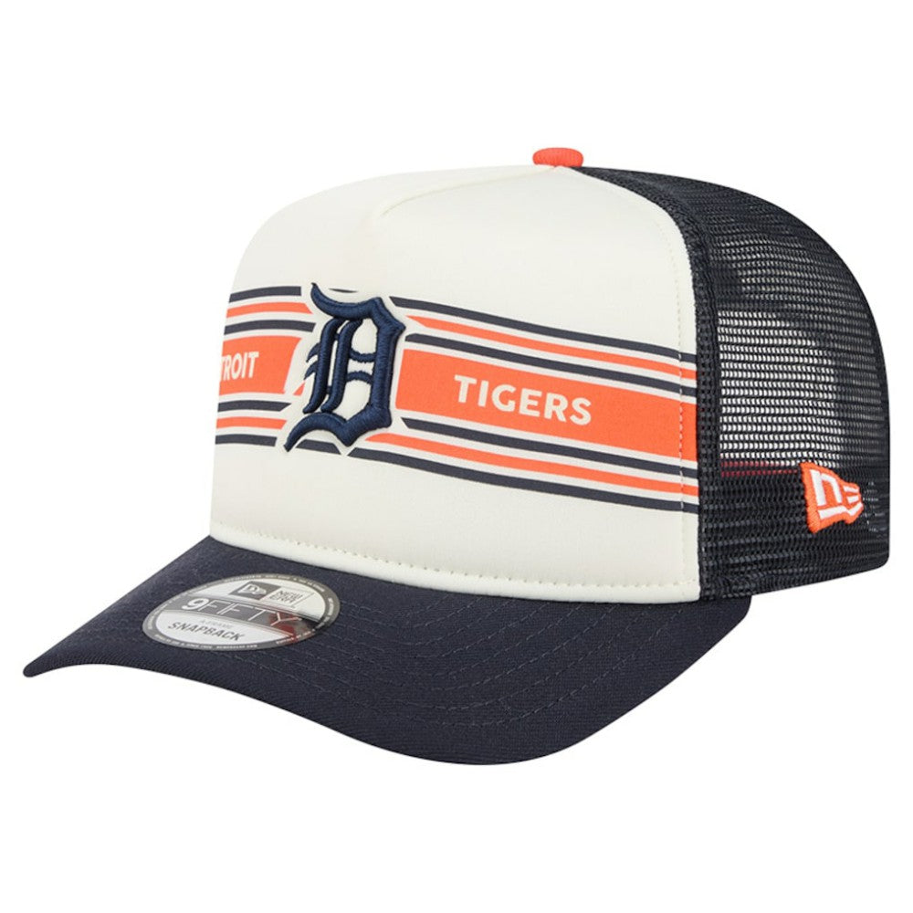 Detroit Tigers New Era Banner A-Frame 9FIFTY Trucker Snapback Hat - MLB