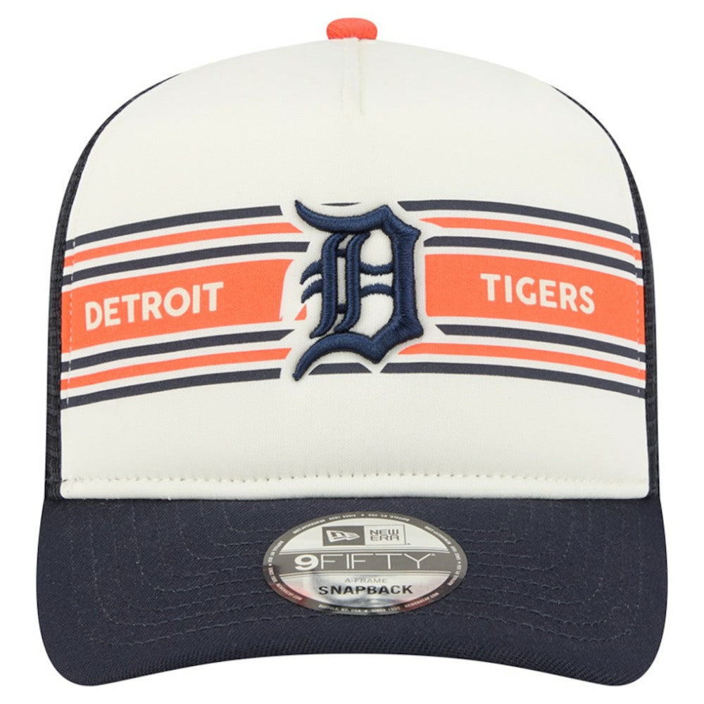 Detroit Tigers New Era Banner A-Frame 9FIFTY Trucker Snapback Hat - MLB