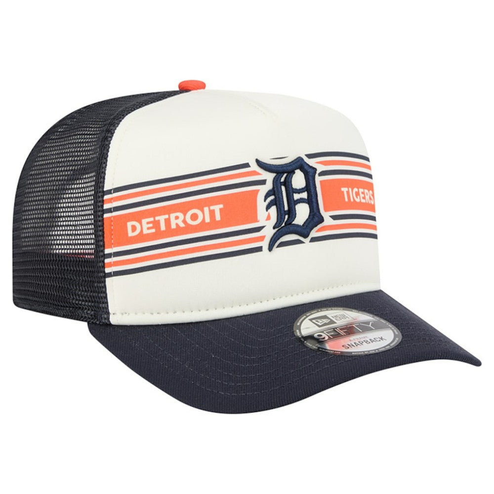 Detroit Tigers New Era Banner A-Frame 9FIFTY Trucker Snapback Hat - MLB