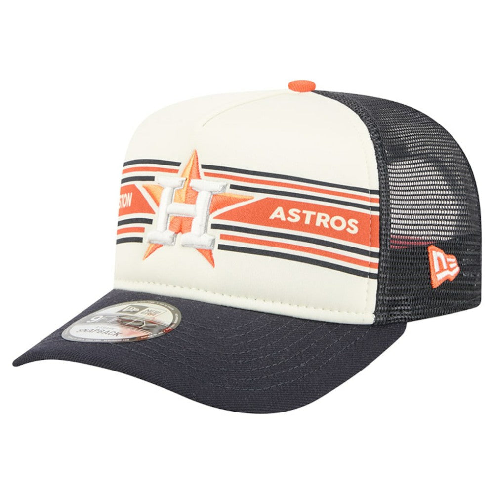Houston Astros New Era Banner A-Frame 9FIFTY Trucker Snapback Hat - MLB