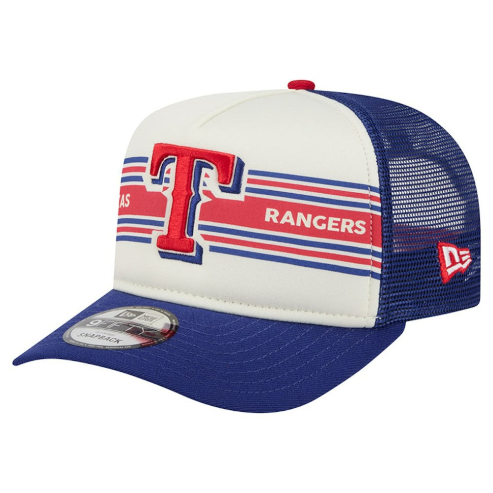 Texas Rangers New Era Banner A-Frame 9FIFTY Trucker Snapback Hat - MLB