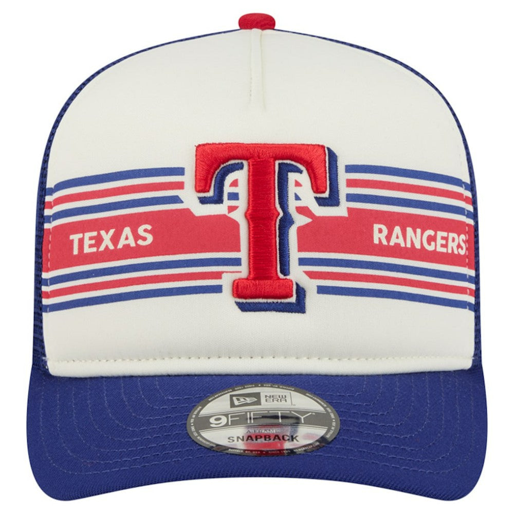 Texas Rangers New Era Banner A-Frame 9FIFTY Trucker Snapback Hat - MLB