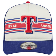 Texas Rangers New Era Banner A-Frame 9FIFTY Trucker Snapback Hat - MLB