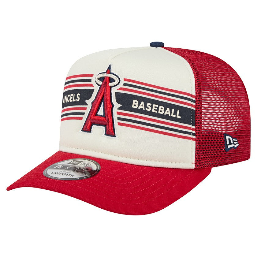 Los Angeles Angels New Era Banner A-Frame 9FIFTY Trucker Snapback Hat - MLB