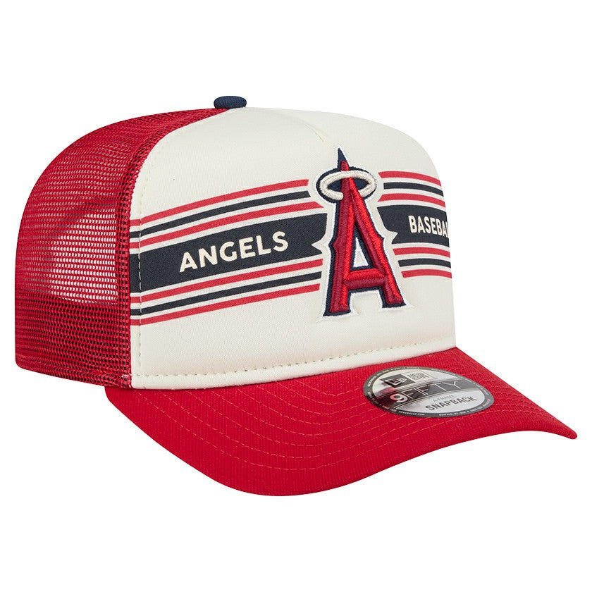 Los Angeles Angels New Era Banner A-Frame 9FIFTY Trucker Snapback Hat - MLB